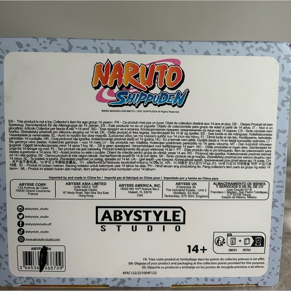 ABYstyle Studio Naruto SASUKE UCHIHA SFC Collectible PVC Figure 7" Sealed box - Picture 5 of 6